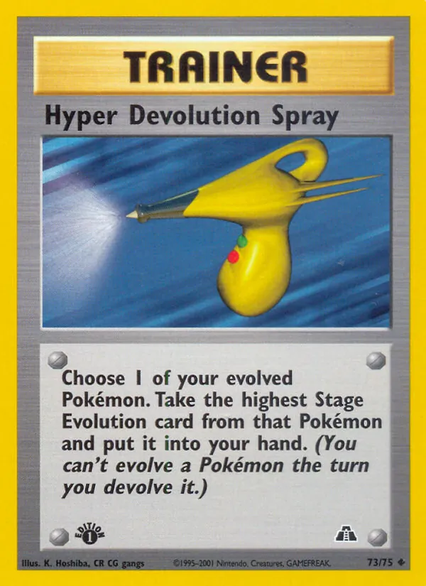 Hyper Devolution Spray #73 – Neo Discovery card
