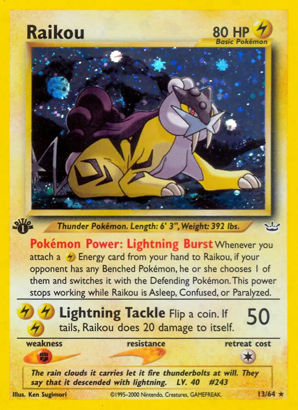 Raikou #13 – Neo Revelation card