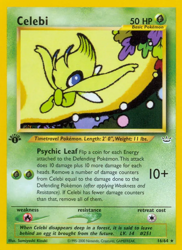 Celebi #16 – Neo Revelation card