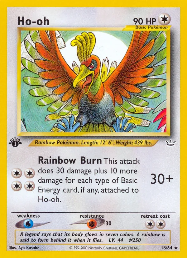 Ho-oh #18 – Neo Revelation card