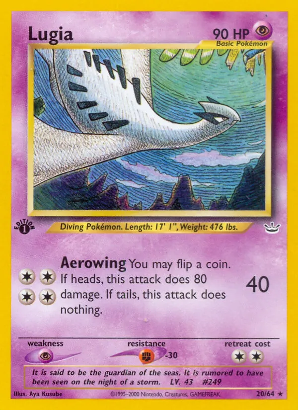 Lugia #20 – Neo Revelation card