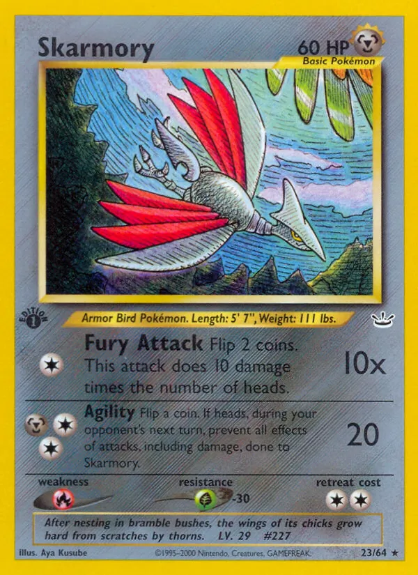 Skarmory #23 – Neo Revelation card