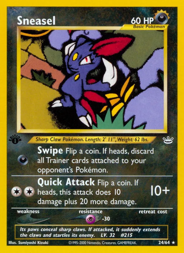Sneasel #24 – Neo Revelation card