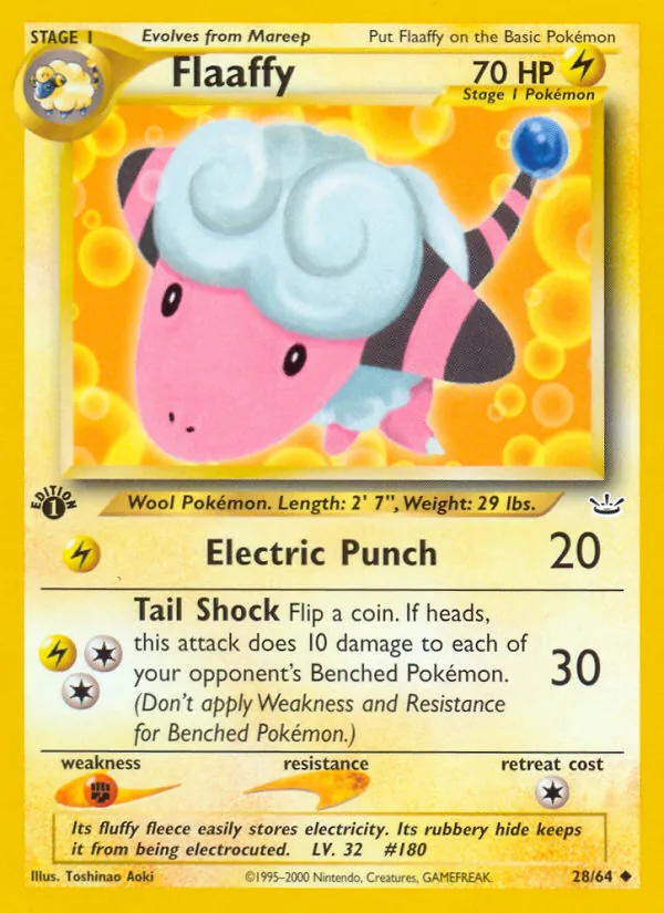 Flaaffy #28 – Neo Revelation card