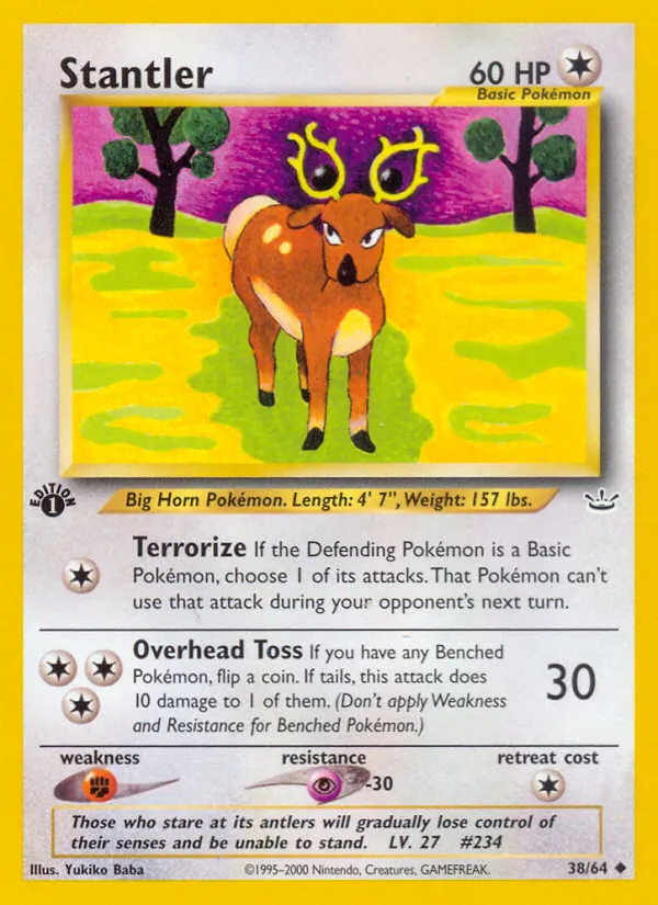 Stantler #38 – Neo Revelation card