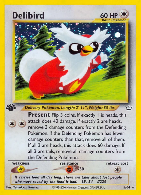 Delibird #5 – Neo Revelation card
