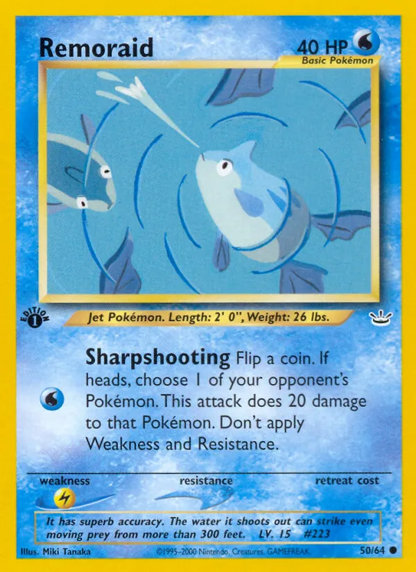 Remoraid #50 – Neo Revelation card