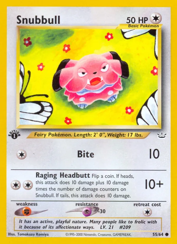 Snubbull #55 – Neo Revelation card