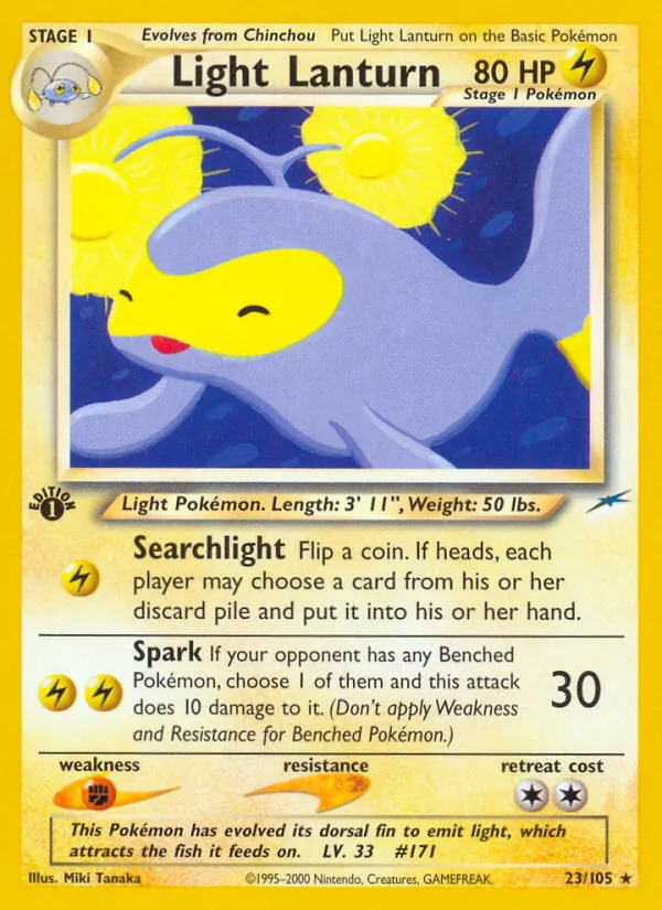 Light Lanturn #23 – Neo Destiny card