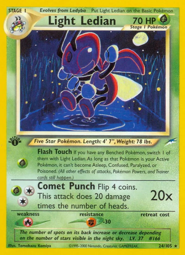 Light Ledian #24 – Neo Destiny card