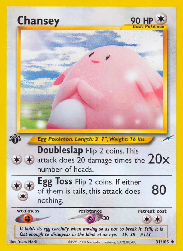 Chansey #31 – Neo Destiny card