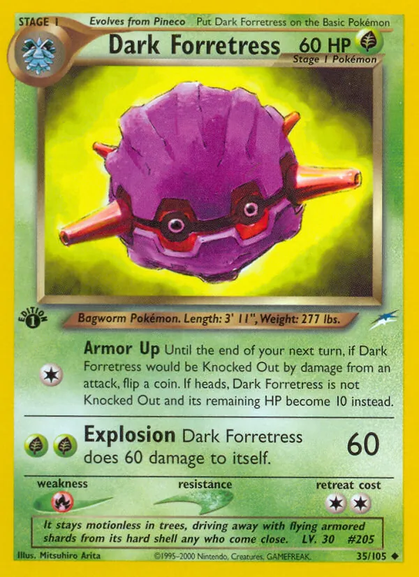 Dark Forretress #35 – Neo Destiny card