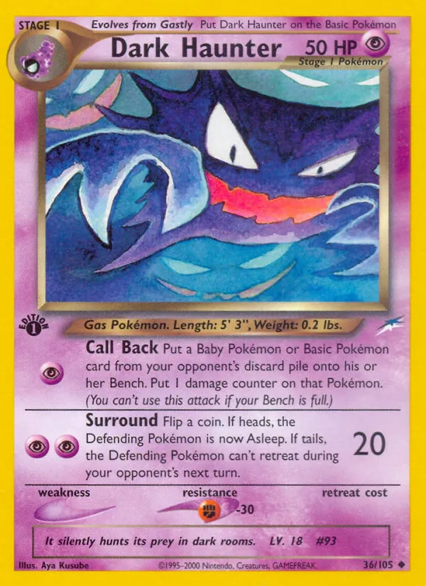 Dark Haunter #36 – Neo Destiny card