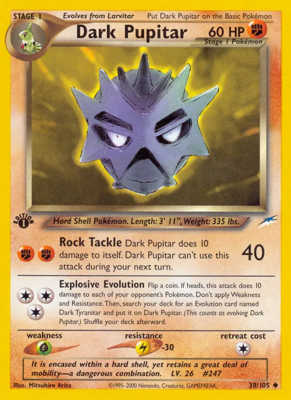 Dark Pupitar #38 – Neo Destiny card
