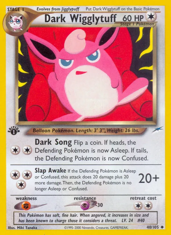Dark Wigglytuff #40 – Neo Destiny card