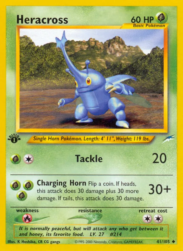 Heracross #41 – Neo Destiny card