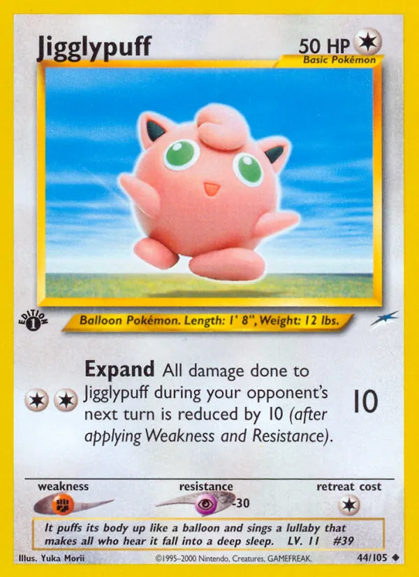 Jigglypuff #44 – Neo Destiny card