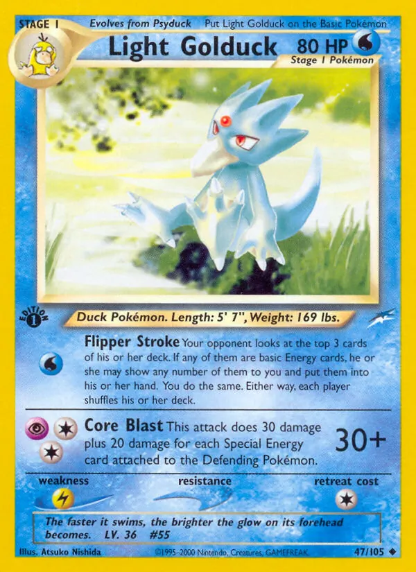Light Golduck #47 – Neo Destiny card