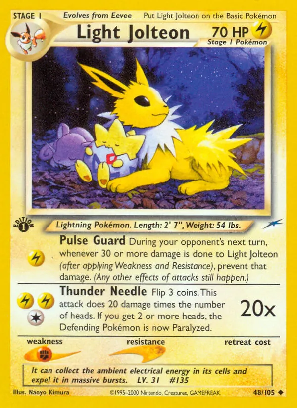 Light Jolteon #48 – Neo Destiny card