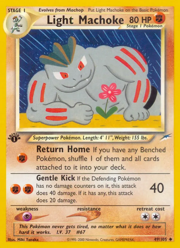 Light Machoke #49 – Neo Destiny card
