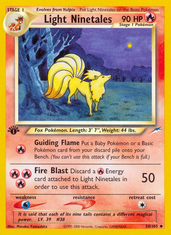 Light Ninetales #50 – Neo Destiny card
