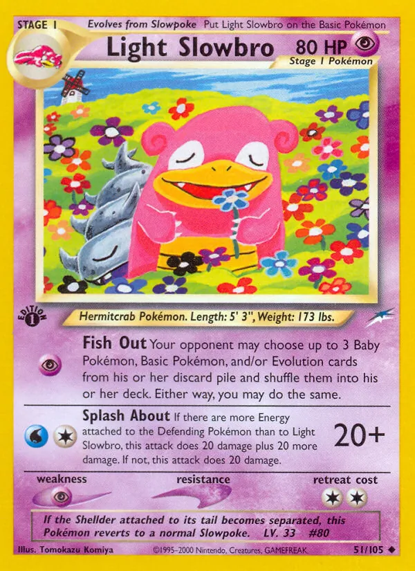 Light Slowbro #51 – Neo Destiny card
