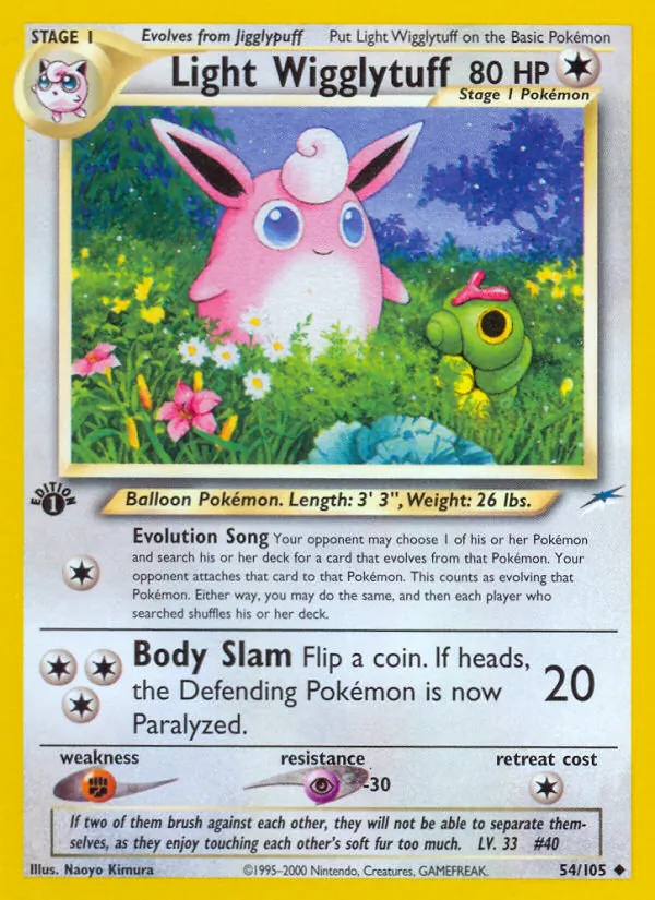 Light Wigglytuff #54 – Neo Destiny card
