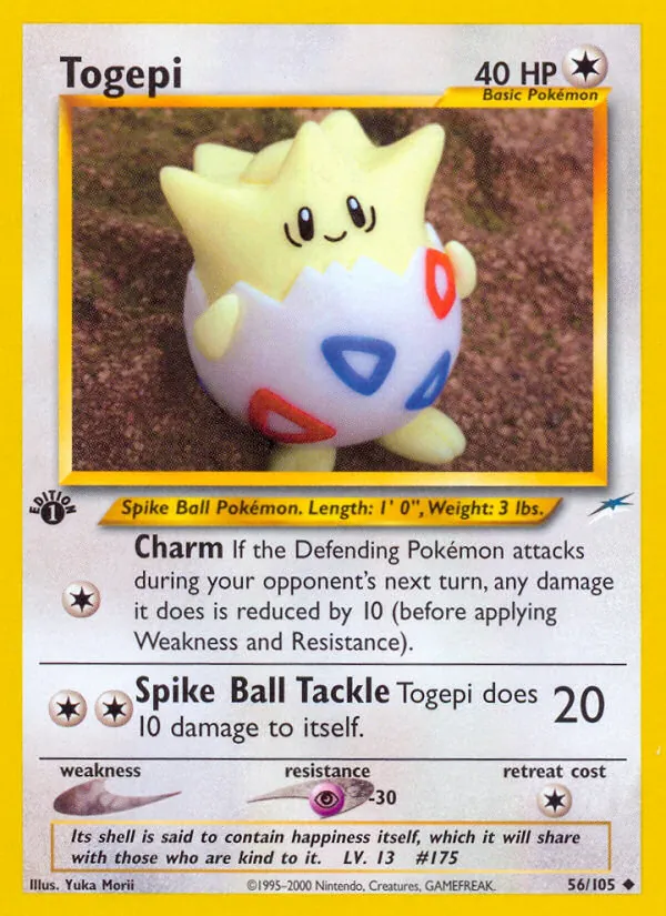 Togepi #56 – Neo Destiny card