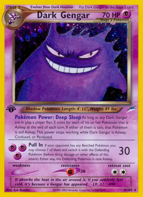 Dark Gengar #6 – Neo Destiny card
