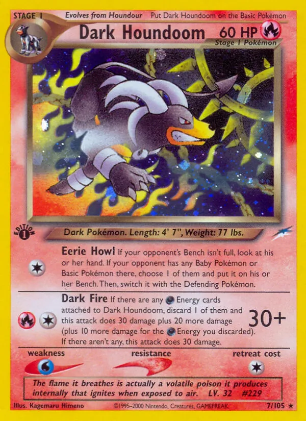 Dark Houndoom #7 – Neo Destiny card