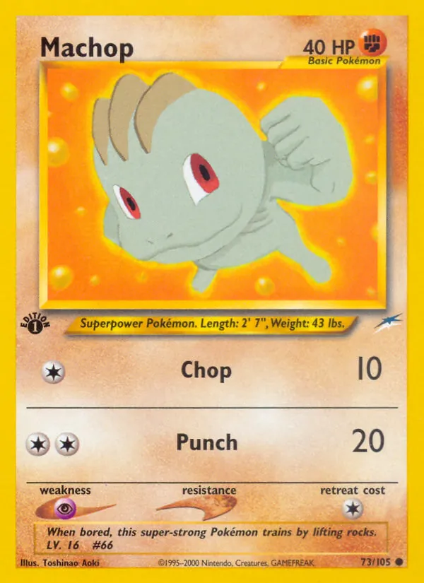 Machop #73 – Neo Destiny card
