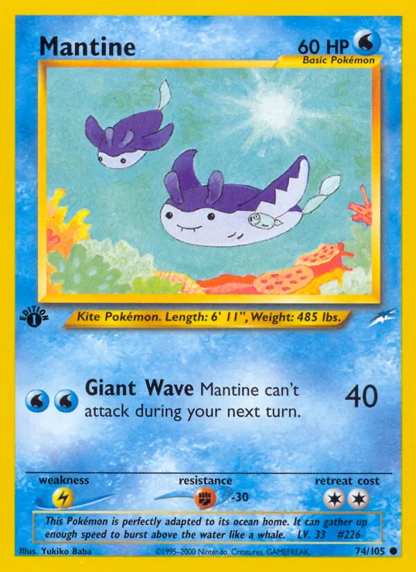 Mantine #74 – Neo Destiny card
