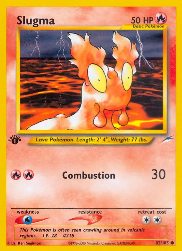 Slugma #82 – Neo Destiny card