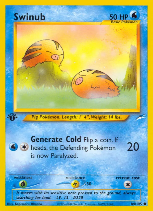 Swinub #84 – Neo Destiny card