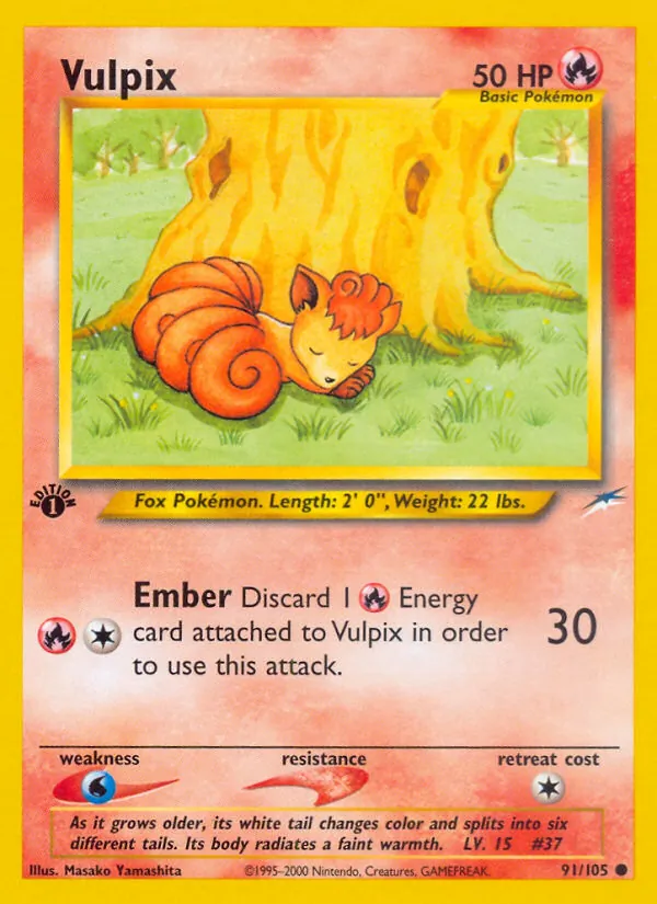 Vulpix #91 – Neo Destiny card