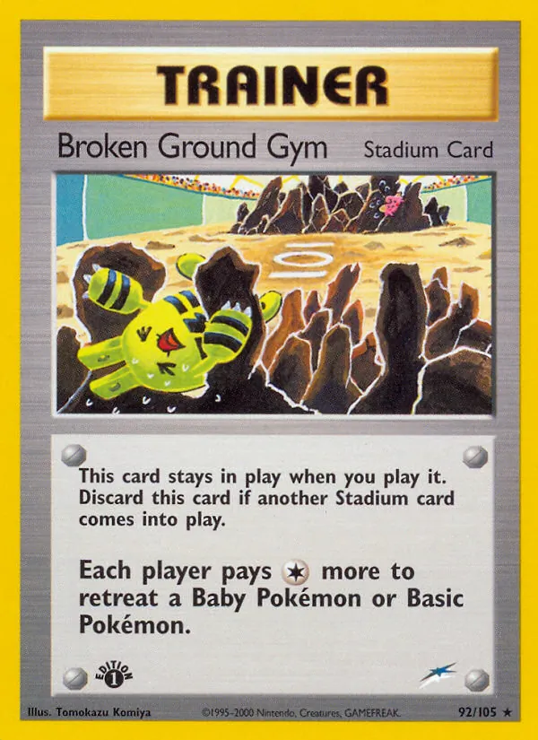 Broken Ground Gym #92 – Neo Destiny card
