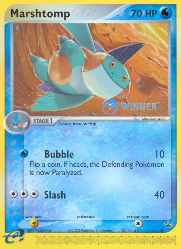 Marshtomp #11 – Nintendo Black Star Promos card