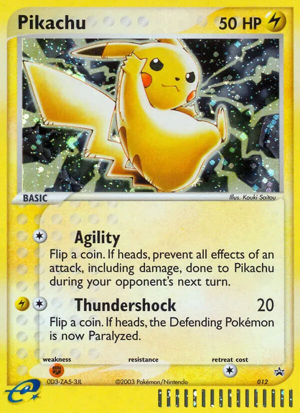 Pikachu #12 – Nintendo Black Star Promos card