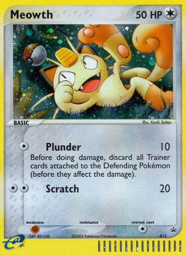 Meowth #13 – Nintendo Black Star Promos card