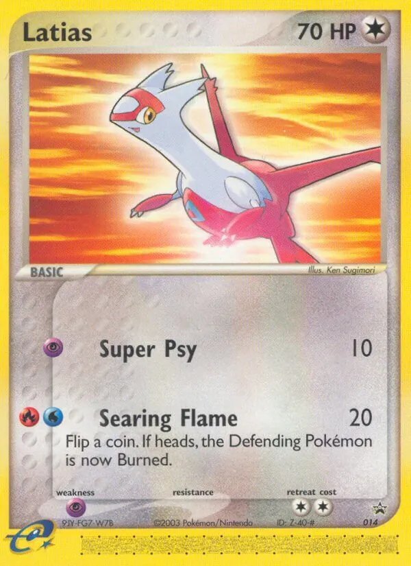 Latias #14 – Nintendo Black Star Promos card