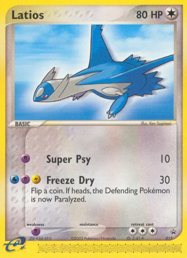Latios #15 – Nintendo Black Star Promos card