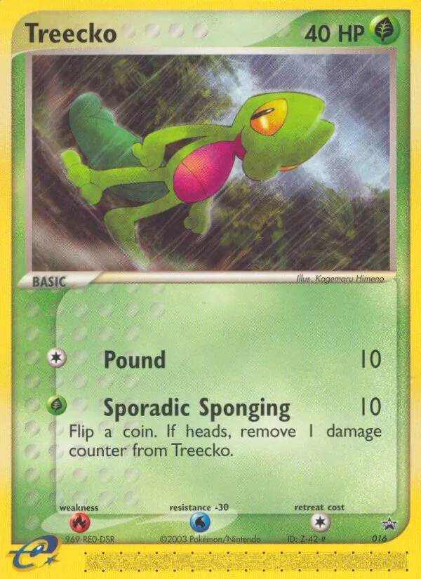 Treecko #16 – Nintendo Black Star Promos card