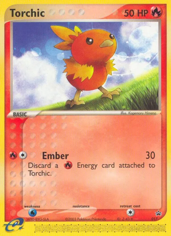 Torchic #17 – Nintendo Black Star Promos card