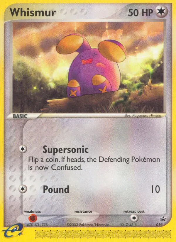 Whismur #19 – Nintendo Black Star Promos card