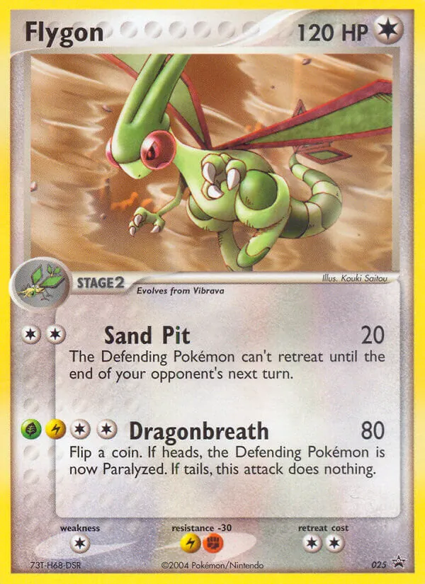 Flygon #25 – Nintendo Black Star Promos card