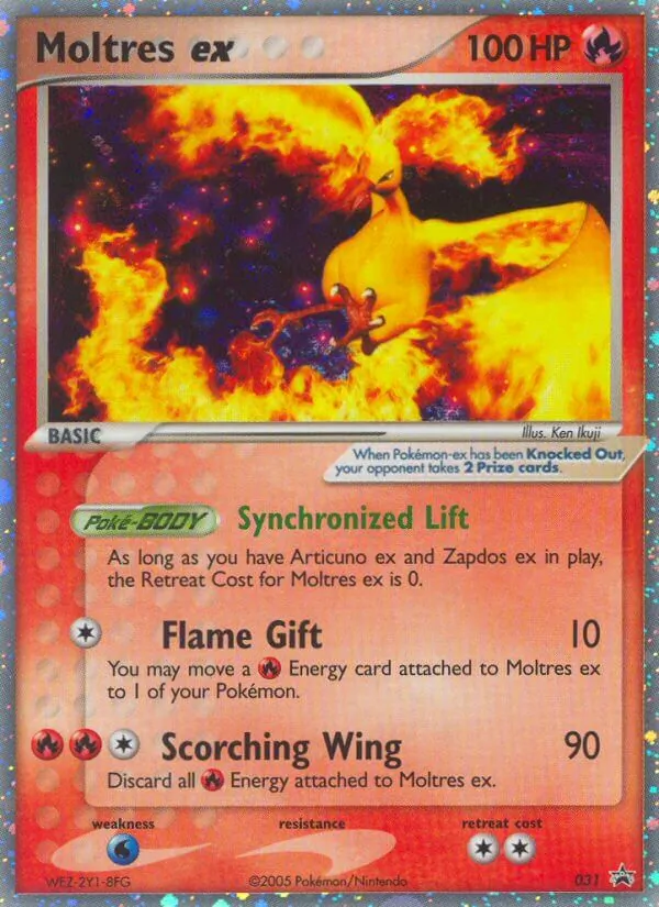Moltres ex #31 – Nintendo Black Star Promos card