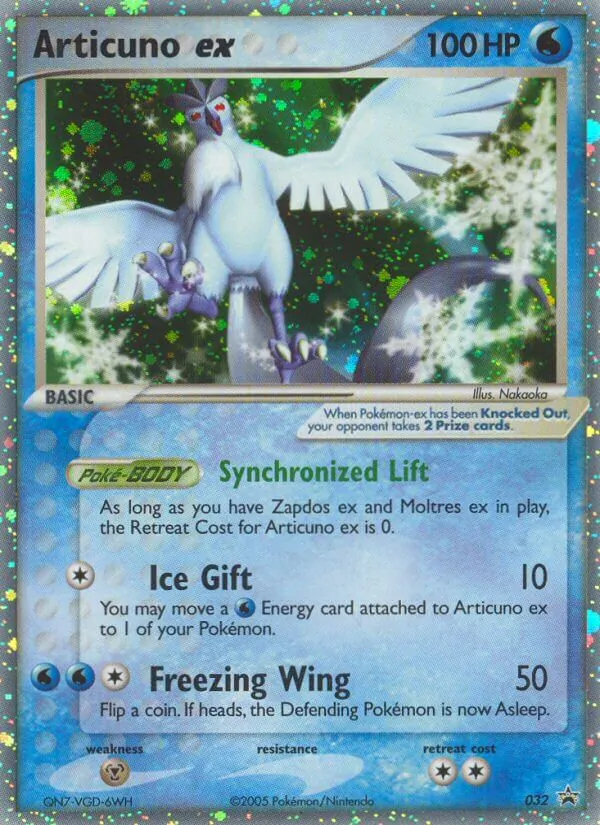 Articuno ex #32 – Nintendo Black Star Promos card