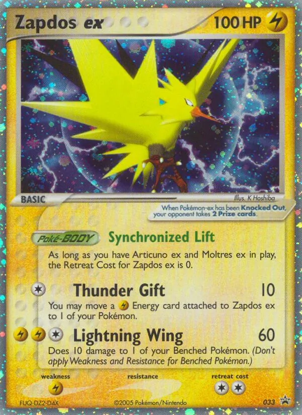 Zapdos ex #33 – Nintendo Black Star Promos card