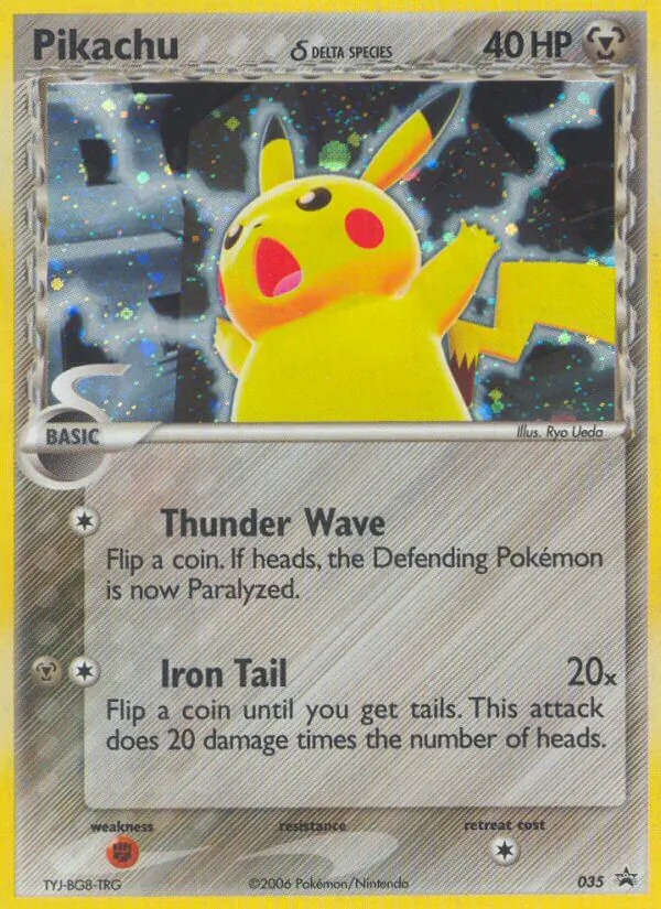 Pikachu δ #35 – Nintendo Black Star Promos card