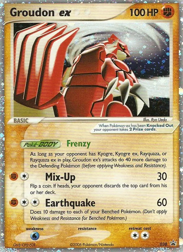 Groudon ex #38 – Nintendo Black Star Promos card
